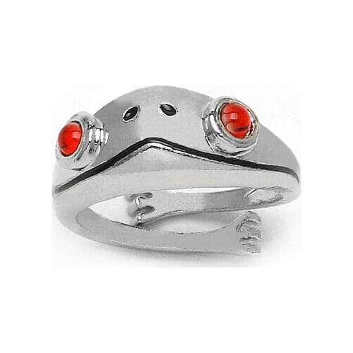 Fashion Cute Frog Animal Metal Rings for Men Women Retro Open Ring Resizable Unisex Statement Rings Party Gifts