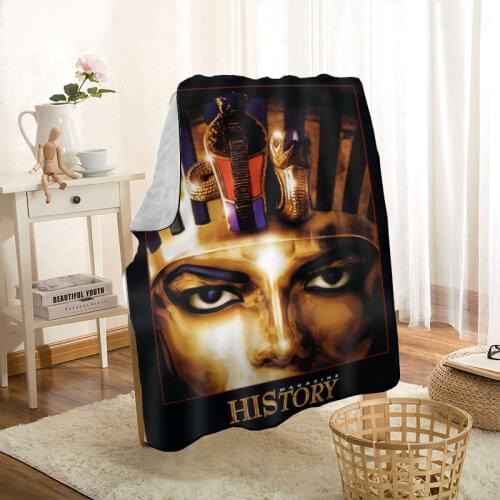 Michael Jackson Blanket Personalized Blankets On For The Sofa/Bed/Car Portable 3D Blanket For Kid Home Textile Fabric 0318