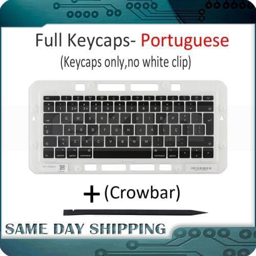Genuine for Macbook Pro Retina 13" 15" A1706 A1707 A1708 Portuguese Portugal Keyboard Keys Key Cap Keycaps Late 2016 Mid 2017