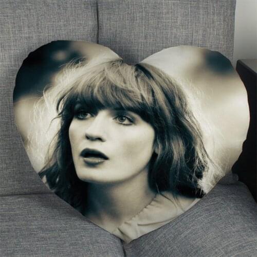 Florence Welch Pillow Slips Heart Shape Pillow Covers Bedding Comfortable Cushion/Good For Sofa/Home/Car High Quality Pillow Ca
