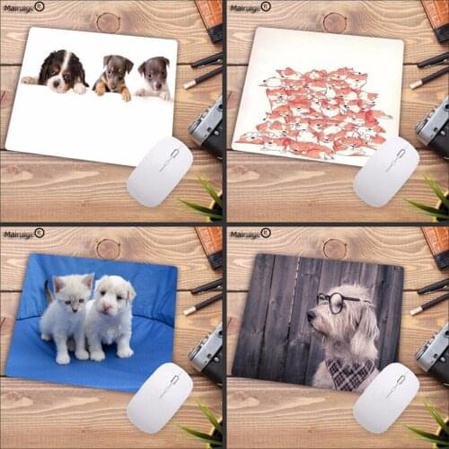 Mairuige Animal Top Quality dog Gamer Speed Mice Retail Small Rubber Mousepad Size for 18x22cm