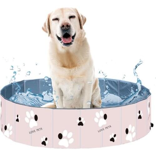Dog Swimming Pool Pet Pool Dog Pet PVC Folding Bathtub Basin Bathing Swimming Pool Puppy Tub Bathtub Accessories