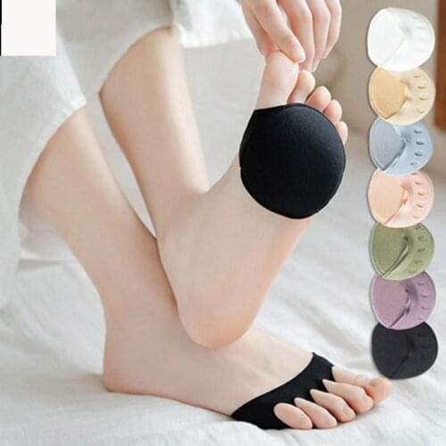 Five Toes Forefoot Pads for Women High Heels Half Insoles Calluses Corns Foot Pain Care Absorbs Shock Socks Toe Pad Inserts