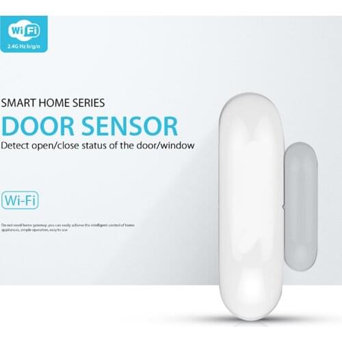 Tuya Smart Door Sensor WiFi Window Open / Closed Detectors Wifi Home Alarm Compatible With Alexa Google Home Tuya APP
