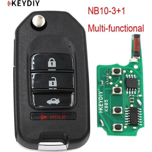 1PC, 4 Buttons NB10-3+1 Universal Multi-functional Remote key For KD900 /KD MINI/URG200/KD-X2 Key Generater