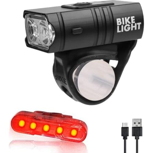 Bicycle Front Light USB Rechargeable LED 800LM 6 Modes MTB Bike Front Lamp Flashlight