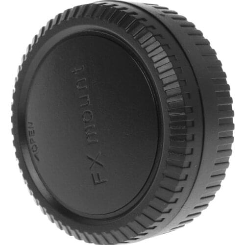 Rear Lens Body Cap Camera Cover Anti-dust Protection Plastic Black for Fuji Fujifilm FX X Mount fits the camera and lens perfect