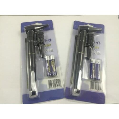 Ear Inspection Mirror simple diagnostic otoscope ear speculum flashlight pen flashlight Medical flashlight pen free shipping