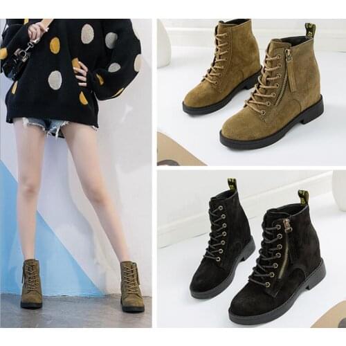 Women flock fashion Breathable elegant warm boots shose cancise pumps winter Soft and comfortable wedges women casual boots