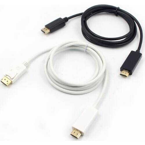 1.8M Display port Displayport Male DP to HDMI Male Cable Adapter Converter 4K PC Laptop to HDTVs Projector HD TV Cable Converter