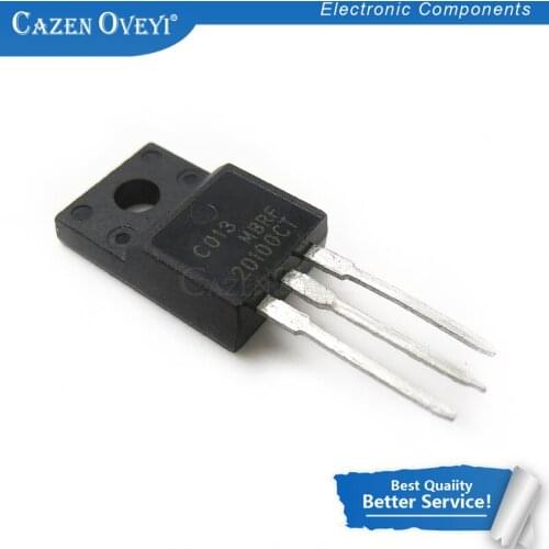 10pcs/lot TO-220F MBRF20100CT MBR20100CT 20100CT In Stock