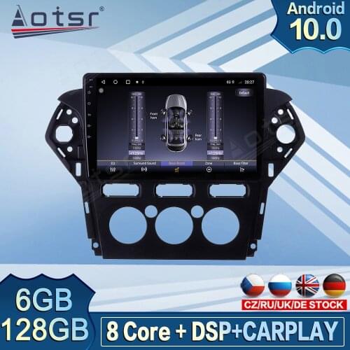 128GB Carplay Car Multimedia Screen Player For Ford Mondeo MK4 2011 - 2013 Android Radio GPS Stereo Navigation Auto DVD Video