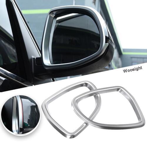 2Pcs New Car Styling Matt Chrome ABS Rear View Mirror Frame Rearview Cover Trim For BMW X5 X6 F15 F16 2014 2015 2016 2017 2018