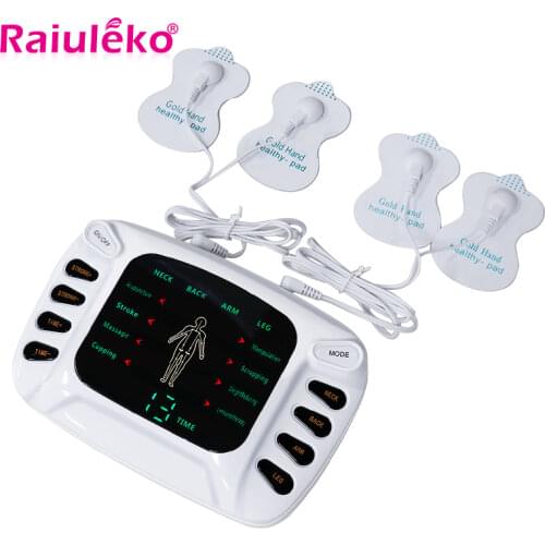 Full Body Tens Acupuncture Electric Therapy Massager Meridian Physiotherapy Muscle Stimulator Apparatus Slimming Healthy Care