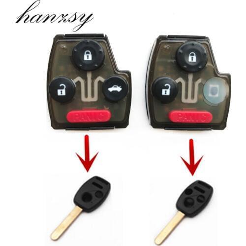 2 3 Buttons Car Remote Key Inner Internal Core For Honda Accord Element Pilot CR-V HR-V Jazz Odyssey Fleed 315MHz/433M