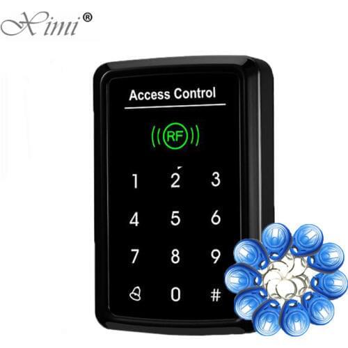 Standalone Door Access Controller One Door Access Control Panel 125KHZ RFID Card EM Card Reader Door Control System + 10pcs Key