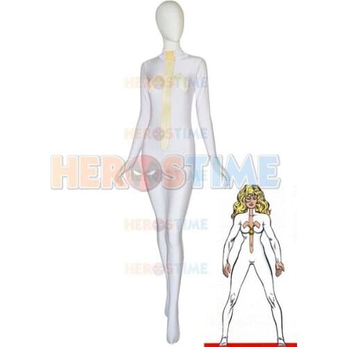 White Dagger Costume Cosplay Suit Halloween Costume Zentai Catsuit Custom Made