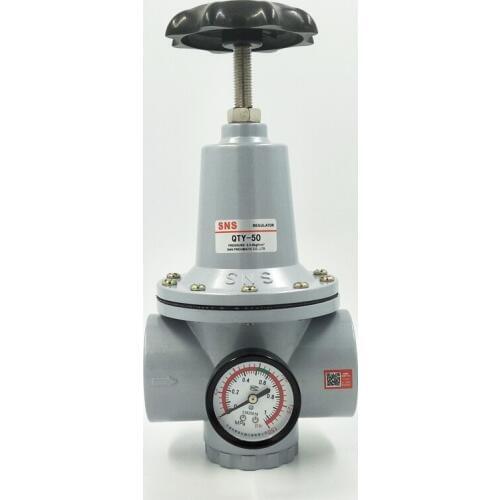 SNS Air Control Compressor Pressure Gauge Relief Regulating Regulator Valve QTY-50 G2'' Port Thread QTY-40 G1 1/2
