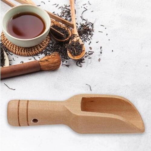 5Pcs MiniSmall Wooden Salt Spoon Solid Wood Condiments Spoon Handmade Honey Teaspoon Seasoning Sugar Coffee Tea Jam Ice Crea