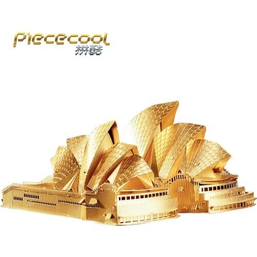 Piece Cool SYDNEY OPERA HOUSE Model Kits 3D Metal Puzzle Models DIY Laser Cut Assemble Jigsaw Toy Gift for Children