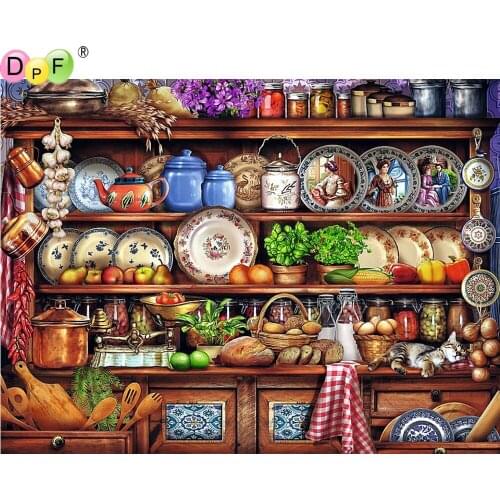 DPF 5D Round/Square full Diamond Painting Cross Stitch Crafts Diamond Embroidery Mosaic Needlework kits Home Decor