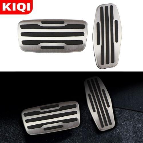 Jameo Auto Stainless Steel 2Pcs/Set Car Pedal Protection Cover AT Pedals Fit for Chevrolet Silverado 2500 3500 Realtree Edition