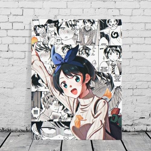 Kanojo Okarishimasu Ruka Sarashina Anime Decoration Home Decor Canvas Painting Living Room Wall Art Pictures Posters Prints