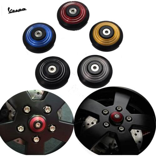Motorcycle CNC Left Front Wheel Cap For VESPA GTS 150 300 GTS SEPER 150 300 SPRINT 150 125 PRIMAVERA 125 150