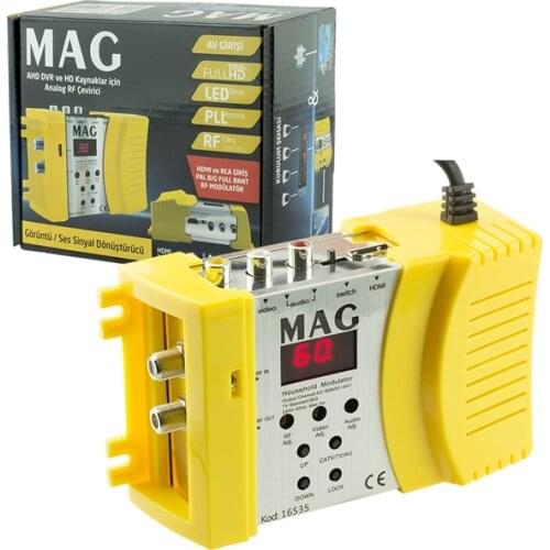 MAG MG-16535 HDMI AV GİRİŞLİ FULL BAND RF MODULATOR (AHD CAMERAS)