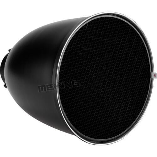 Meking Lighting snoot 45 degree reflector Light Control with Honeycomb Grid for bowens mount