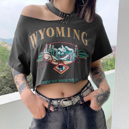 Missoov Women's T-shirts With Inscriptions