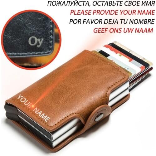 New Arrival Soft Leather Wallet RFID Blocking ID Card Holder Multifunctional High Quality Money Bag 3 Colors Card Case