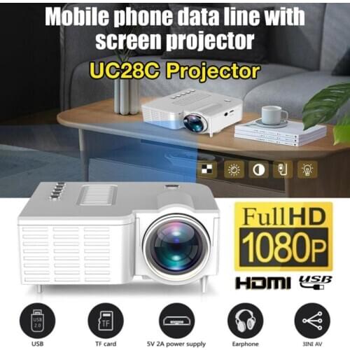 NEW Hd Mini Projector For Theater Outdoor Cinema With 20000 Hours Led Smartphones Proyector Multi-interface Support Projectors