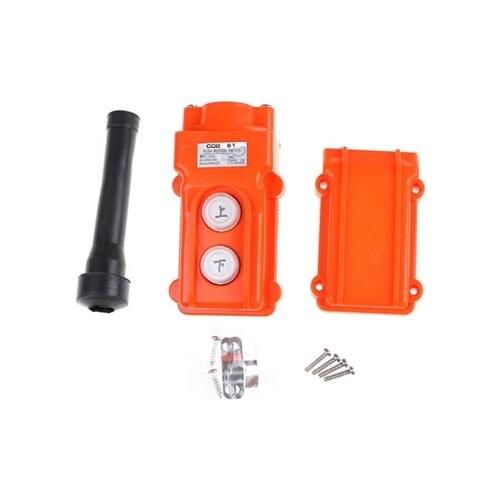 COB-61 Crane Pendant Control Push button Switch Hoist Station Up-Down Rainproof Button For Crane Emergency