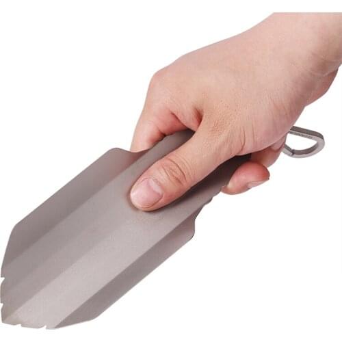 Portable titanium garden and camping tray, outdoor survival tools, hiking