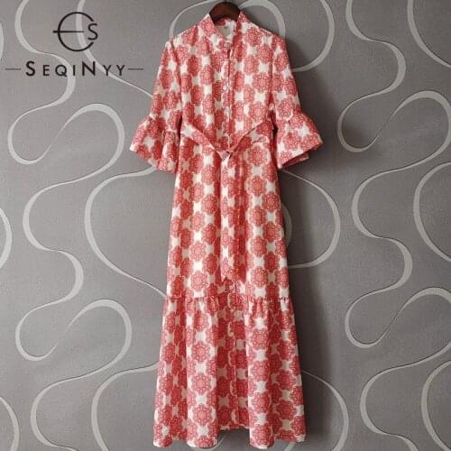 SEQINYY Fashionable Shirt Dresses