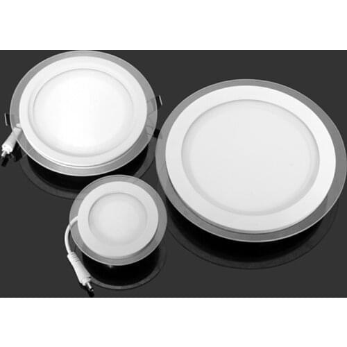 New Arrival Glass LED Panel Downlight 6W 9W 12W 18W Recessed LED Downlight Bedroom Light Bathroom Light AC85-265V With Driver