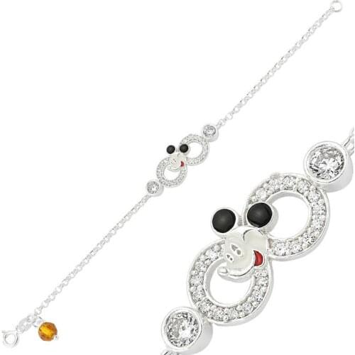 Tevuli 925 Sterling Silver Mickey Mouse Infinity Child Bracelet