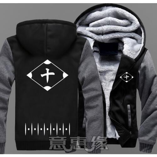 New BLEACH Hoodie Anime Coat Kurosaki ichigo Cosplay Jacket Casual Winter Thick Zipper Warm Sweatshirt Men
