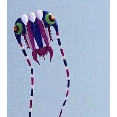 Brinquedos wind vane trilobite kite flying kites for adults single line kite toys beach fun 3d kite adulto ripstop nylon fabric