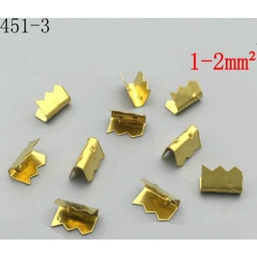 100pcs/lot 451-3 Shark tooth buckle u-shaped copper wire deduction wire envelope terminal