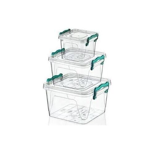 3 PCs Multi-Purpose Square Storage Container Into The Microwave Oven Suitable