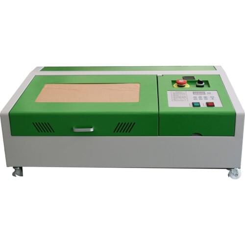 40W CO2 Laser Cutter Laser Engraving Machine for Metal 300x200mm Laser Engraver Protable + 4 Wheels
