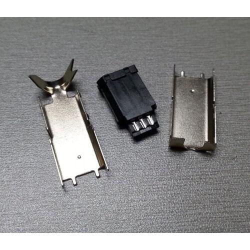 5set/lot 3 in 1 IEEE1394 plug with plastic shell 6p 1394 male plug