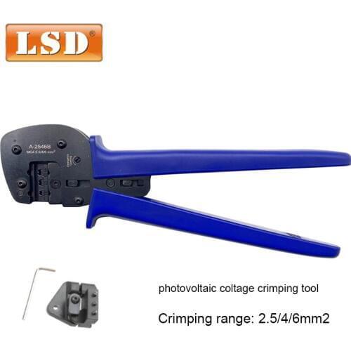 A-2546B Photoroltaic Connector MC4 Crimping Tool for solar panelconnectors,2.5/4/6mm2 MC4 crimper