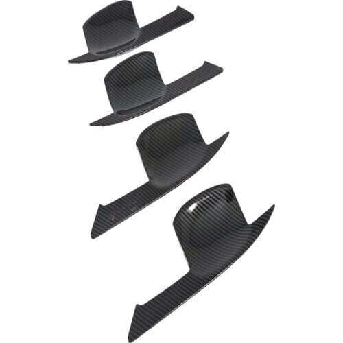 For Hyundai Tucson 2015 2016 2017 2018 2019 2020 Accessories Carbon Fiber Car Side Door Handle Bowl Cover Trim Auto Accessories