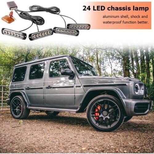 For 4x6 auto 12V LED emergency flash warning universal portable remote control flash easy to install chassis light