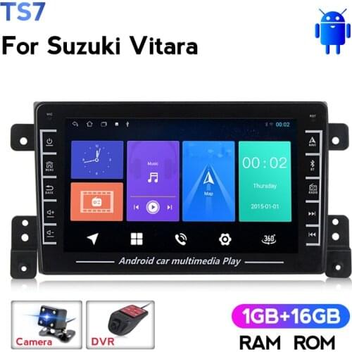 1280X720 IPS Android Car Radio Multimedia Video Player Navigation GPS No 2 Din DVD for Suzuki Vitara Camera and DVR WIF
