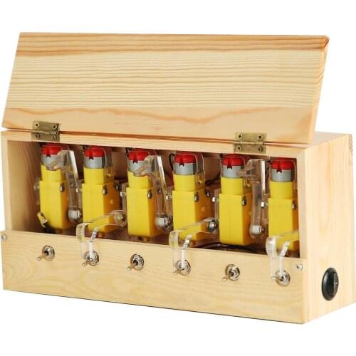 Useless Box Leave Me Alone Machine Box Natural Wooden Toy for Desk Toys