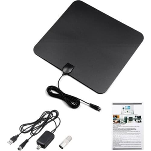 Indoor Digital TV Antenna HDTV Antena TV Radius Aerial Surf Fox DVB-T2 DVB-T ATSC ISDB TV Interior Antennas Amplifier